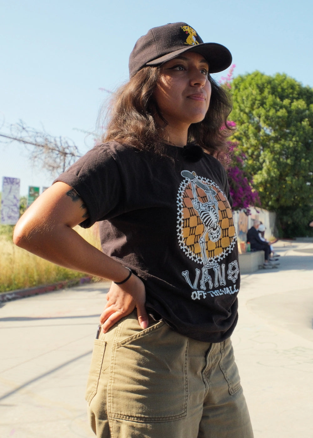 Yvette at a skatepark