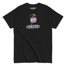 Adult Neuro Handstand tee in black, front view with the Neuro handstand brain graphic on the chest