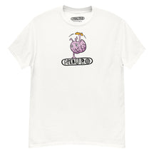 Adult Neuro Handstand tee in white, front view with the Neuro handstand brain graphic on the chest