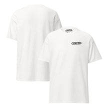 Adult Neuro Logo tee in white, front and back views side by side