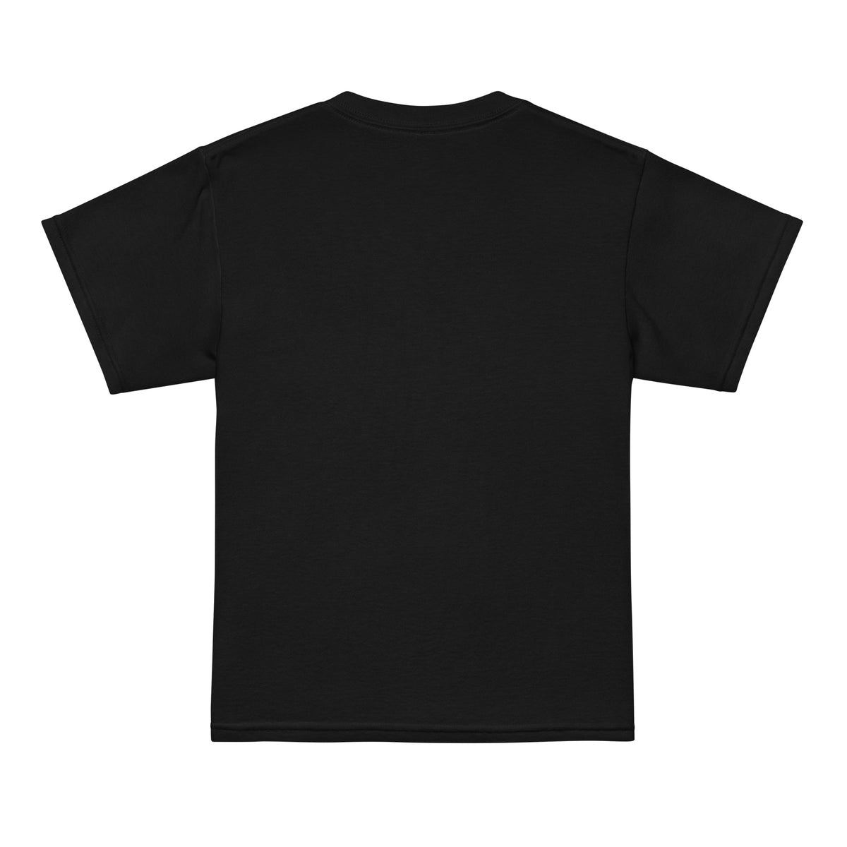 Youth Neuro Logo tee in black, plain back view