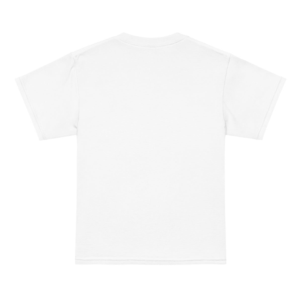 Youth Neuro Handstand tee in white, plain back view